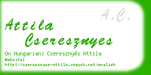 attila cseresznyes business card